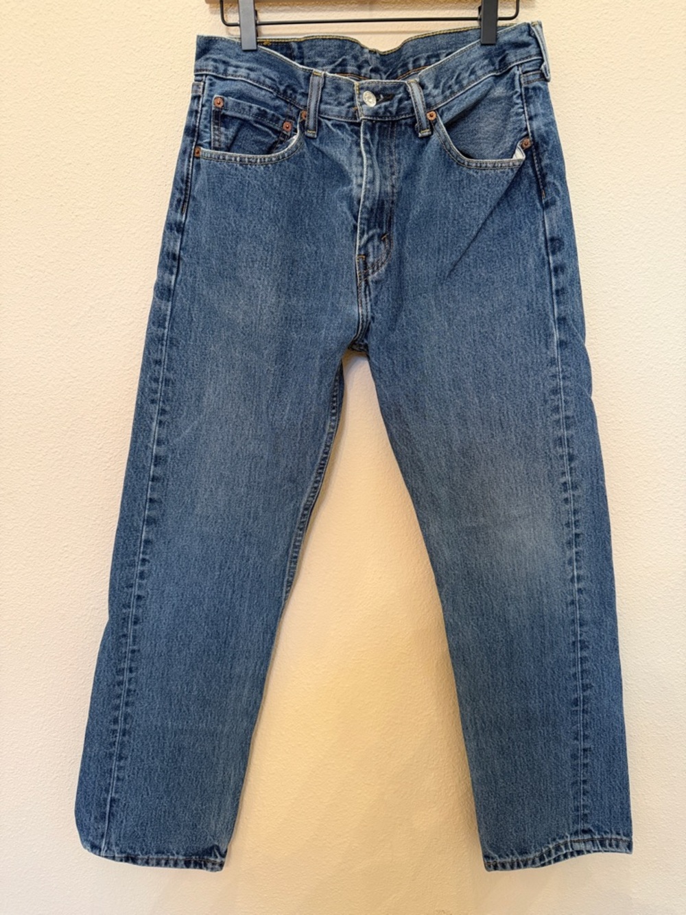 Levi’s 505 Classic Men's Blue Straight-Leg Jeans Size W33L30